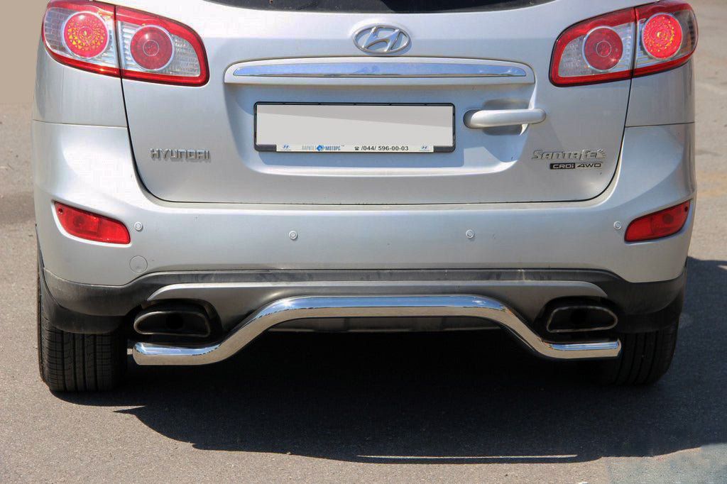 Rear Bar AK007-2 (Stainless Steel) for Hyundai Santa Fe 2 2006-2012 - image 1