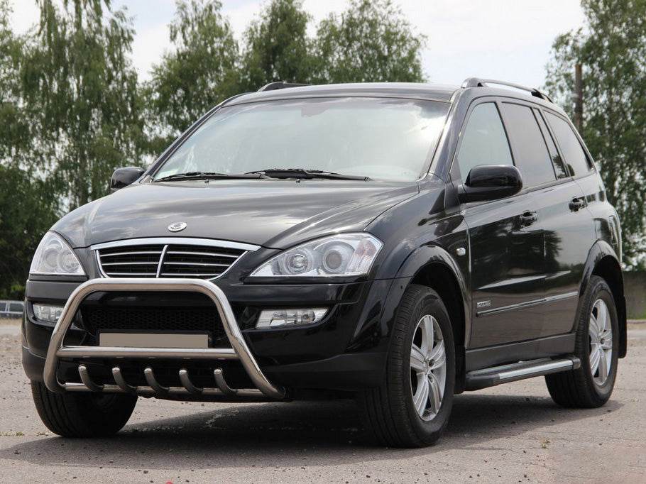 The WT003 bumper guard (stainless) for SsangYong Action 2006↗ - Reelken Auto