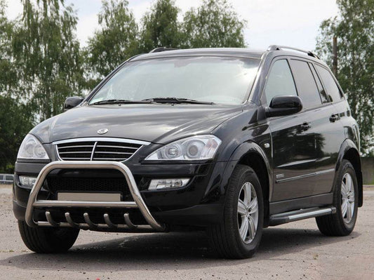 The WT003 bumper guard (stainless) for SsangYong Action 2006↗ - Reelken Auto