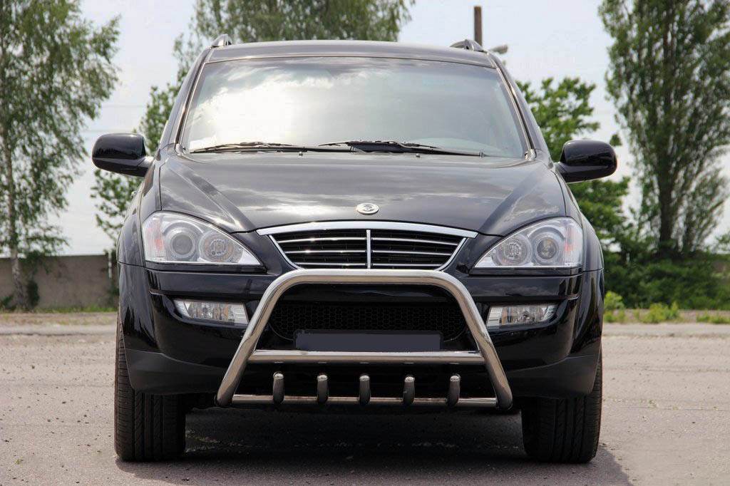 The WT003 bumper guard (stainless) for SsangYong Kyron 2005-2014 - Reelken Auto