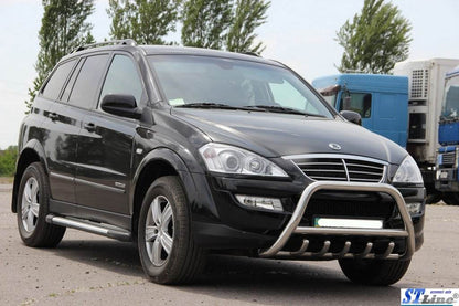 The WT003 bumper guard (stainless) for SsangYong Action 2006↗ - Reelken Auto