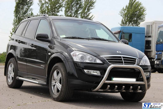 The WT003 bumper guard (stainless) for SsangYong Action 2006↗ - Reelken Auto