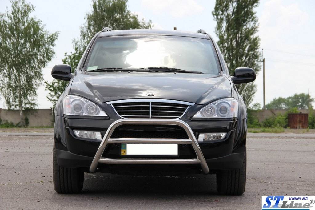 The WT022 bumper guard (stainless) for SsangYong Kyron 2005-2014 - Reelken Auto