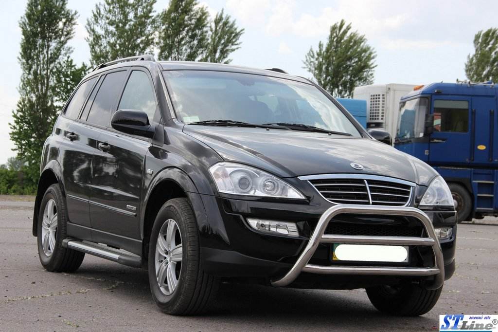 The WT022 bumper guard (stainless) for SsangYong Kyron 2005-2014 - Reelken Auto