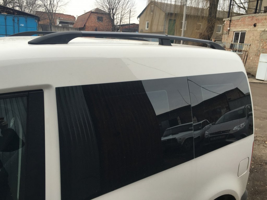 Black Roof Rails for Volkswagen Caddy 2010-2015 - image 6