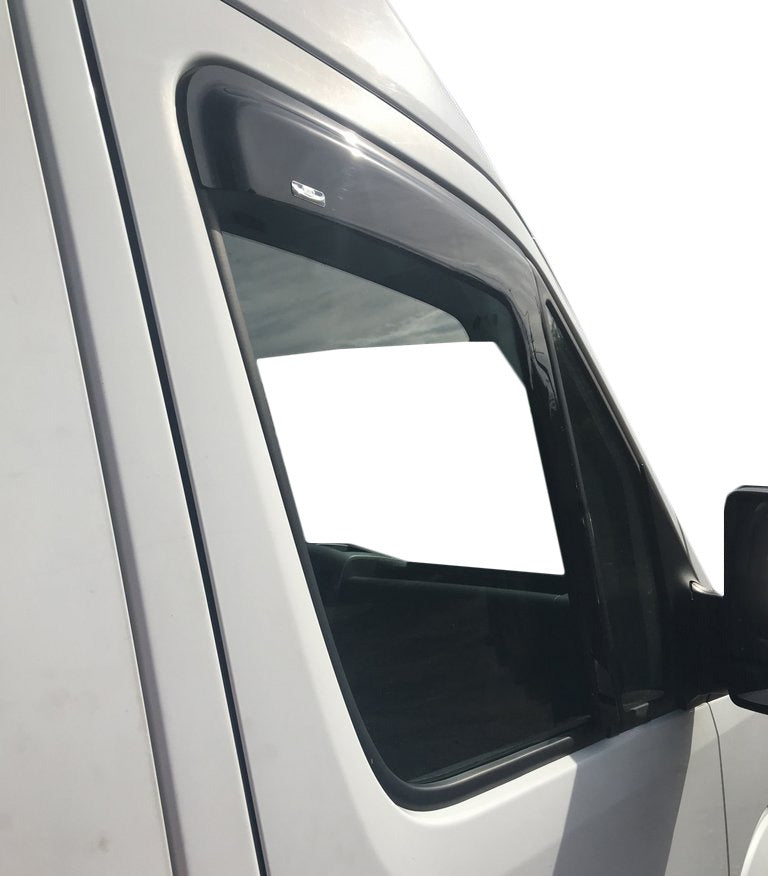 Stick-on Wind Deflectors (2 pcs, HIC) for Mercedes Sprinter W906 2006-2018 - image 3