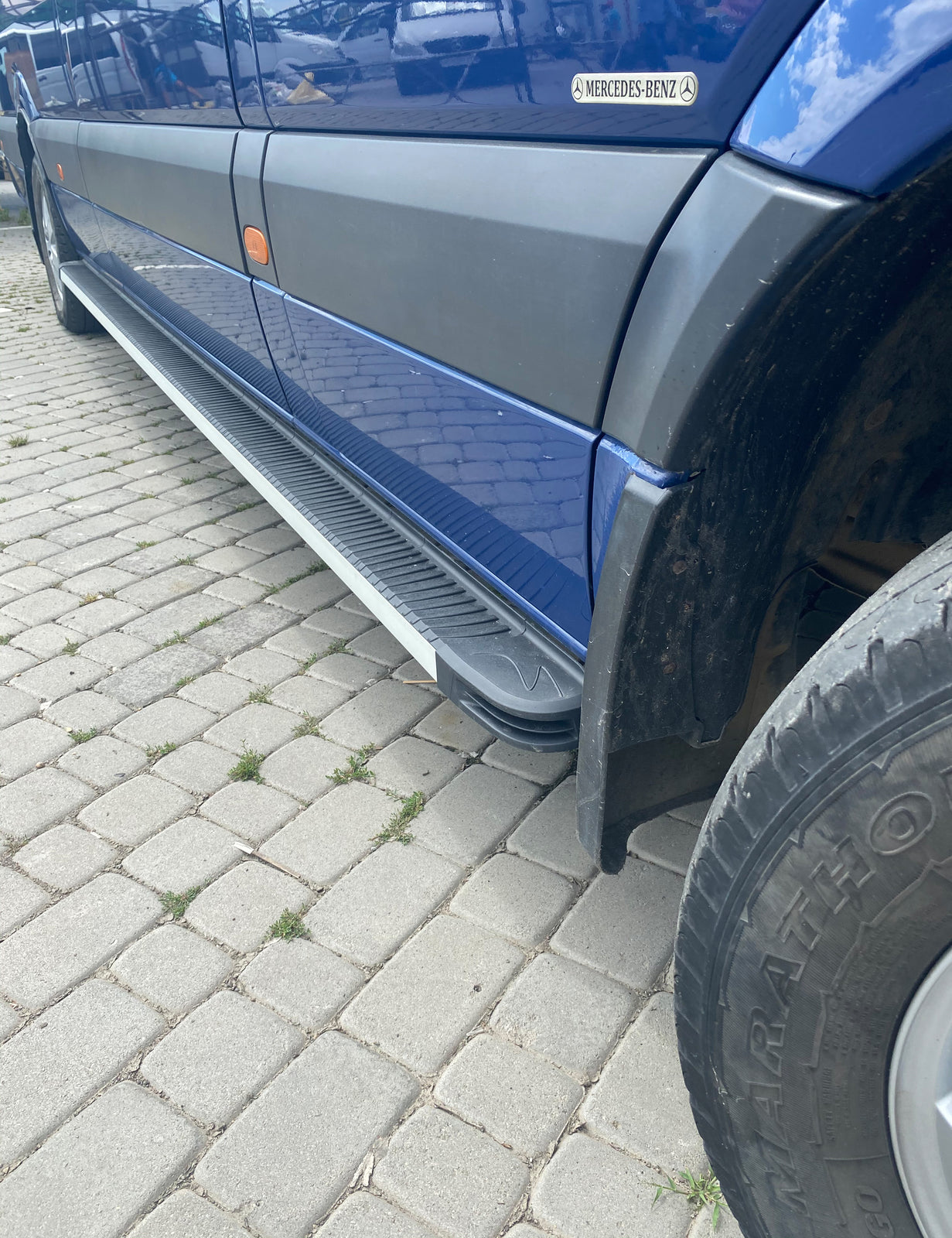 Lateral platforms Maya (2 pieces, aluminum) for Volkswagen Crafter 2006-2016 - image 1