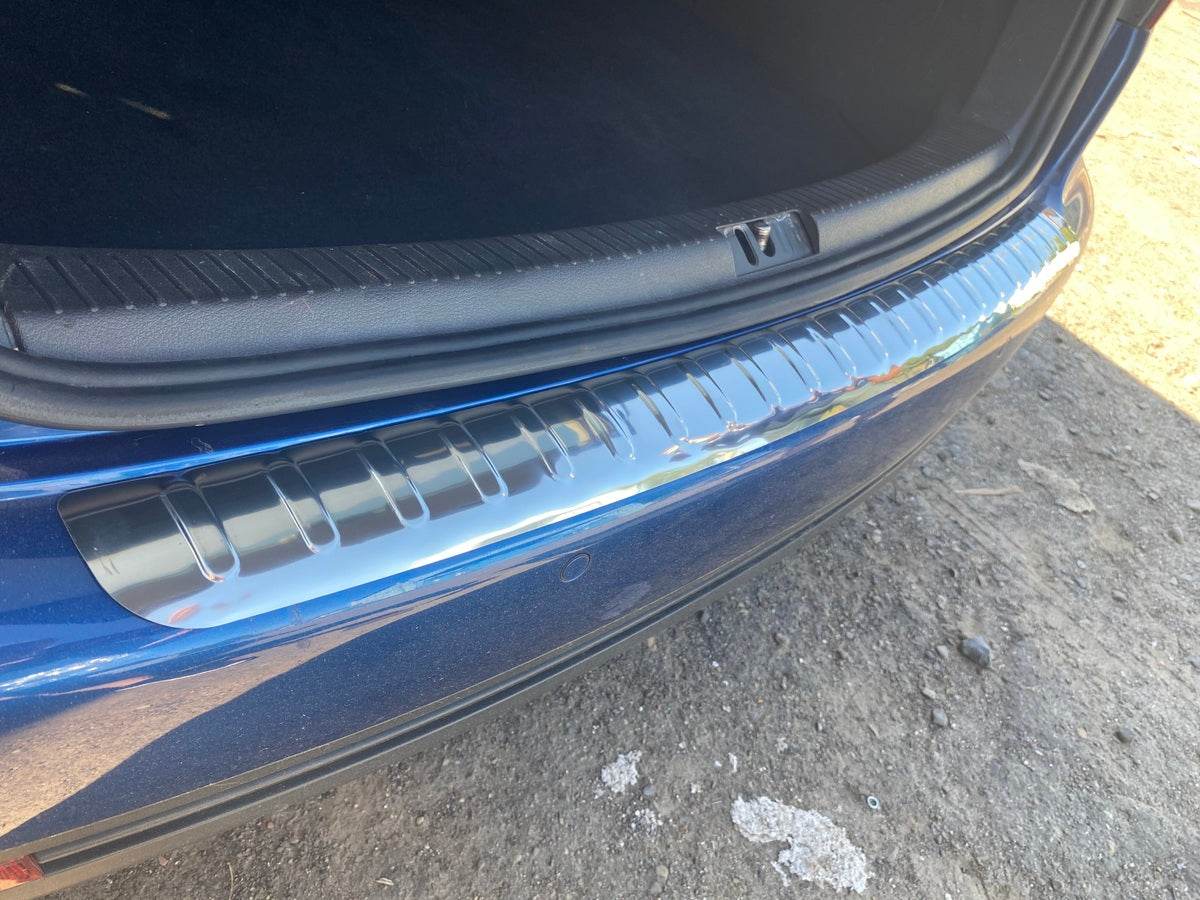 Rear bumper Carmos (stainless) for Volkswagen Touran 2003-2010 - Reelken Auto