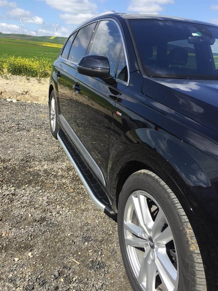 Side area Fullmond (2 pcs., Aluminum) for Audi Q7 2015- - Reelken Auto