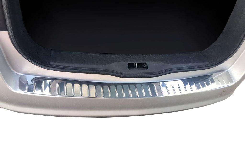 Cover on the rear bumper OmsaLine gloss (SW, stainless steel) for Opel Astra H 2004-2013 - Reelken Auto