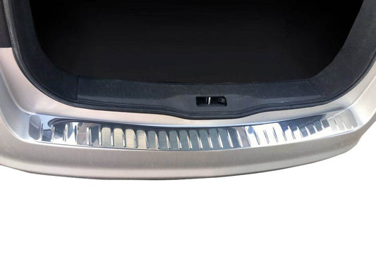 Cover on the rear bumper OmsaLine gloss (SW, stainless steel) for Opel Astra H 2004-2013 - Reelken Auto