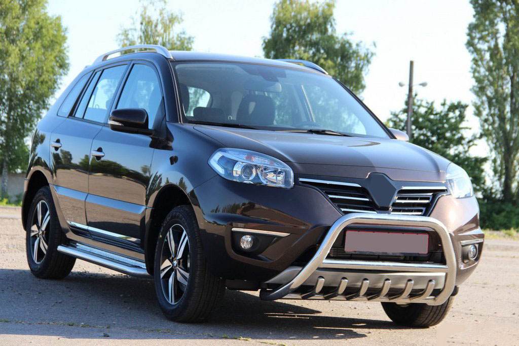 The WT003 bumper guard (stainless) for Renault Koleos 2008-2016 - Reelken Auto