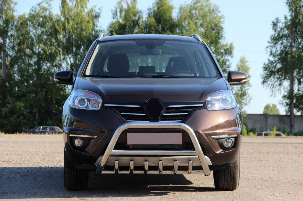The WT003 bumper guard (stainless) for Renault Koleos 2008-2016 - Reelken Auto