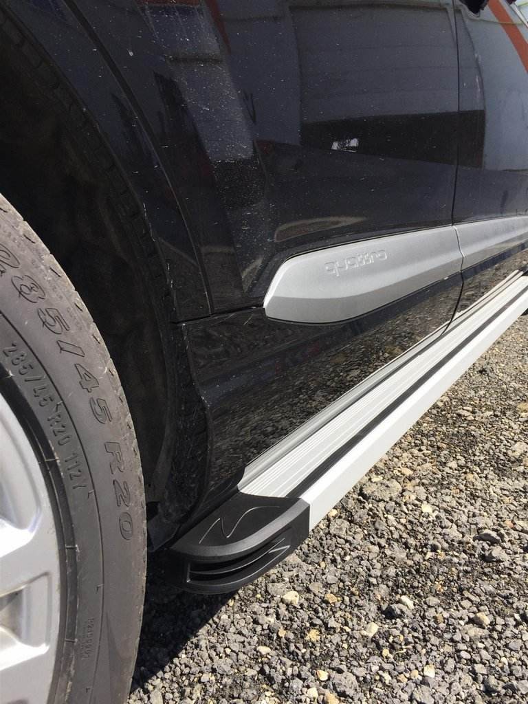 Lateral platforms Maya V4 (2 pieces, aluminum) for Audi Q7 2015- - Reelken Auto