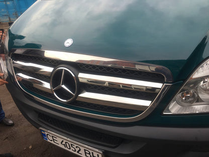 Chrome Grille Covers (2006-2013, Stainless Steel) for Mercedes Sprinter W906 2006-2018 - image 5