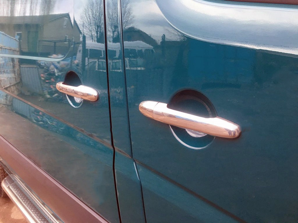 Chrome Door Handle Covers (4 pcs, Stainless Steel) for Volkswagen Crafter 2006-2016 - image 2