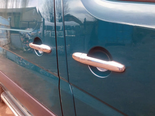 Chrome Door Handle Covers (4 pcs, Stainless Steel) for Volkswagen Crafter 2006-2016 - image 2