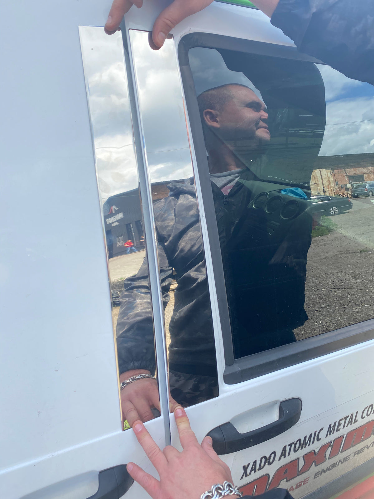 Stainless Steel Door Pillar Covers (4 pcs) for Ford Connect 2010-2013 - image 4