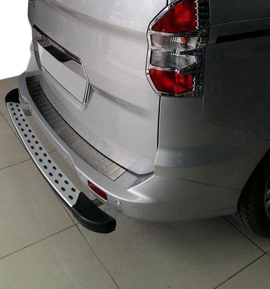 Rear bumper OmsaLine (matte stainless) for Ford Courier 2014-2023 - Reelken Auto