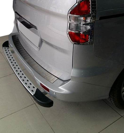 Rear bumper OmsaLine (matte stainless) for Ford Courier 2014-2023 - Reelken Auto