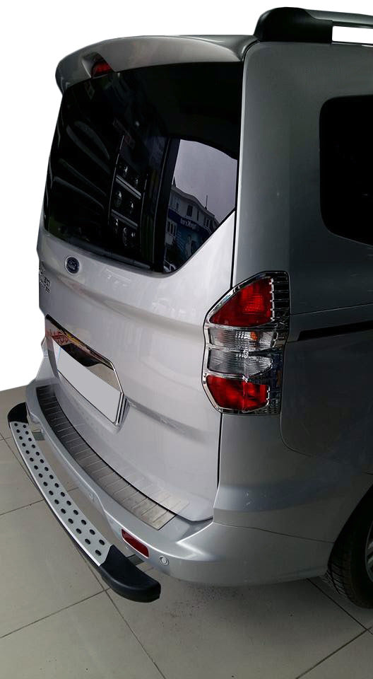 Chrome Tail Light Covers (2 pcs, plastic) for Ford Courier 2014-2023 - image 5