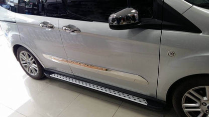 Molding doors (4 pieces, stainless steel) for Ford Courier 2014-2023 - Reelken Auto