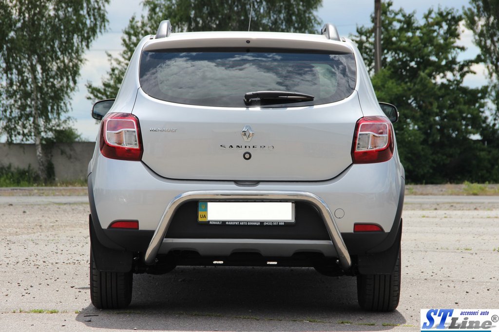 Rear Bar AK007 (Stainless Steel) for Dacia Sandero 2013-2020 - image 2