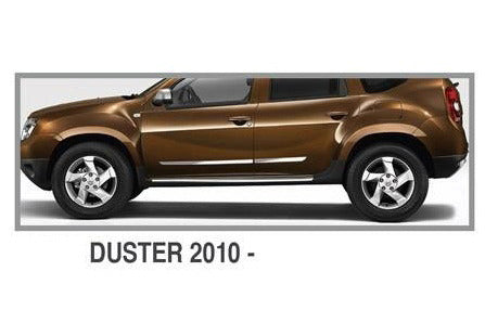 Molding door (4-piece, stainless steel.) for Dacia Duster 2008-2018 - image 1