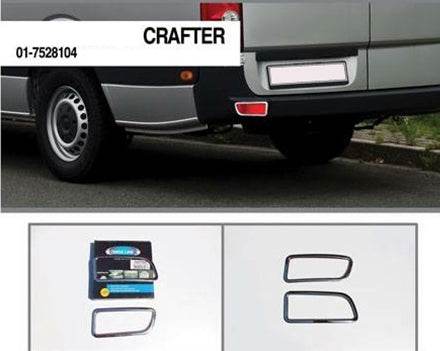 Overlays on the reflectors (2 pieces, stainless.) for Mercedes Sprinter W906 2006-2018 - Reelken Auto