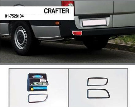Reflector Covers (2 pcs, Stainless Steel) for Volkswagen Crafter 2006-2016 - image 4