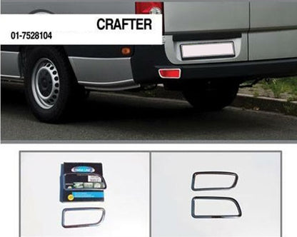 Reflector Covers (2 pcs, Stainless Steel) for Volkswagen Crafter 2006-2016 - image 4
