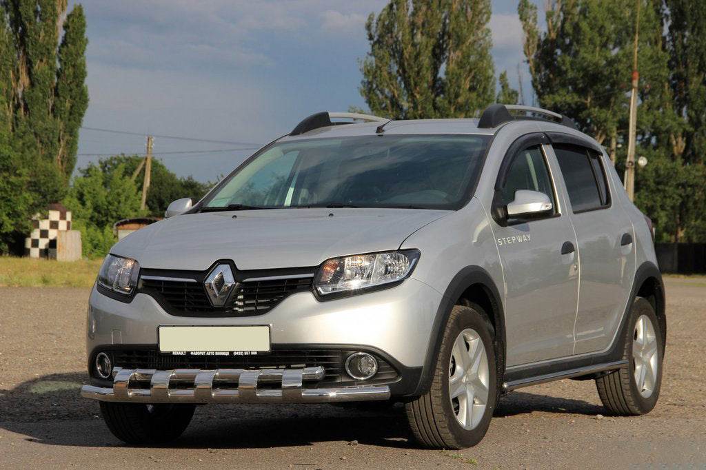 Front arc ST015 (stainless) for Dacia Sandero 2013-2020 - Reelken Auto