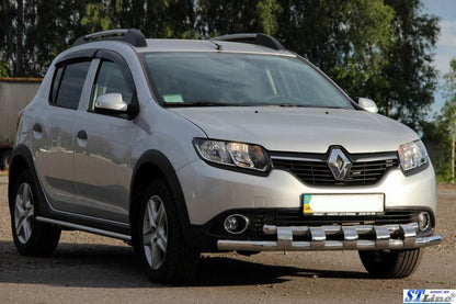 Front arc ST015 (stainless) for Dacia Sandero 2013-2020 - Reelken Auto
