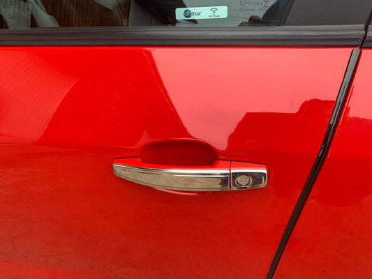 Pads on the handles NARROW (4 PCs., stainless steel. Omsa) for Chevrolet Aveo T250 2005-2011 - Reelken Auto