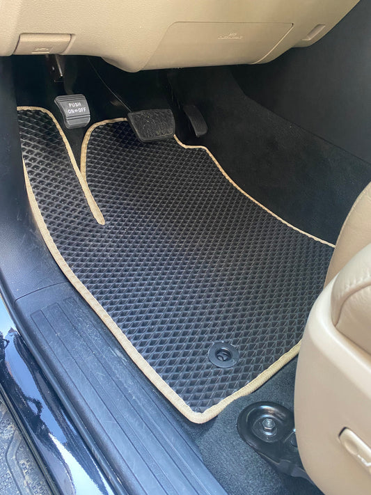 3-row polyurethane mats (EVA, black) for Toyota Sequoia 2007-2022 - image 1