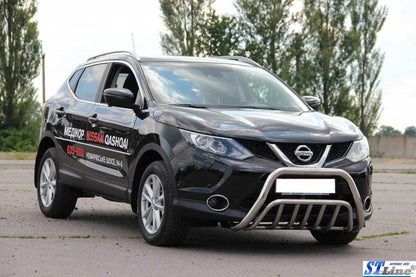 The WT002 bumper guard (stainless) for Nissan Qashqai 2014-2021 - Reelken Auto