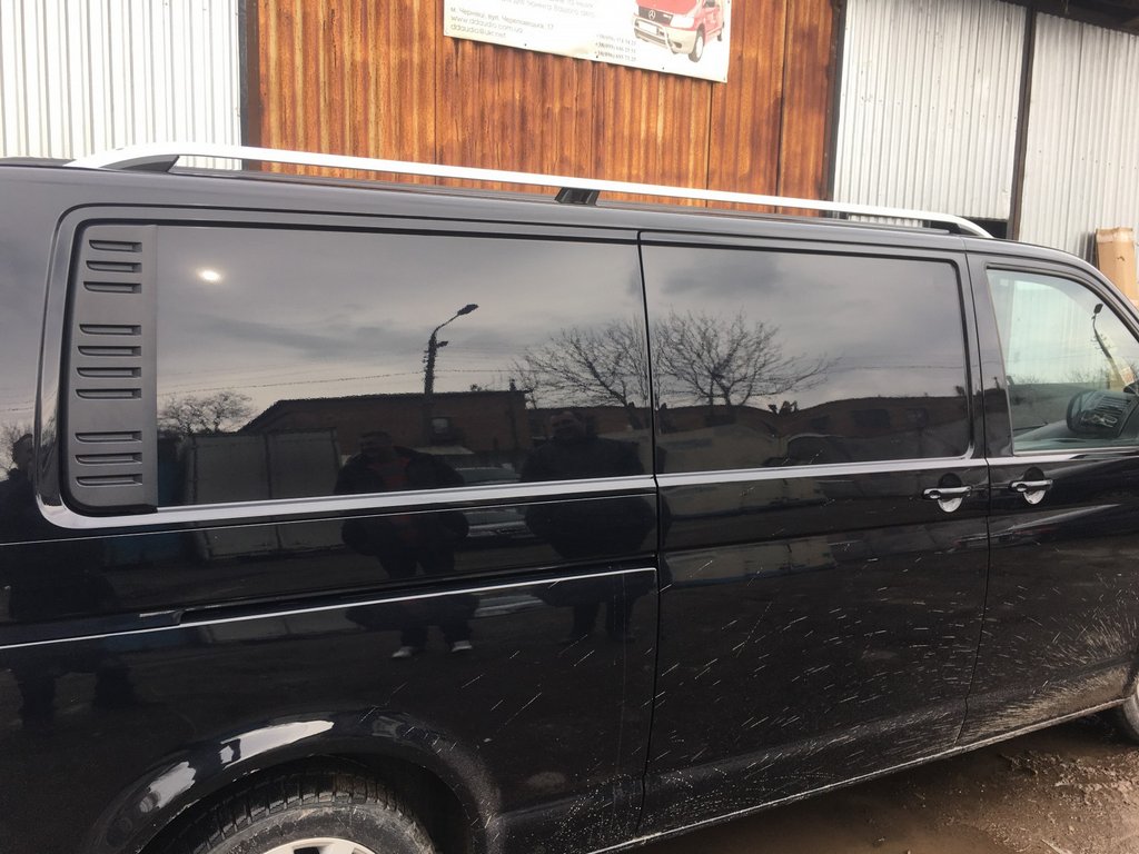 Roof Rails CROWN (matte grey) for Volkswagen T5 Transporter 2003-2010 - image 3