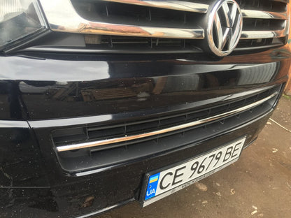 Bumper grille trim (stainless steel) for Volkswagen T5 2010-2015 - image 3