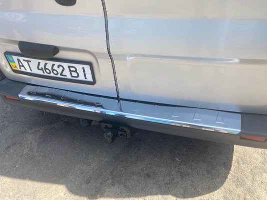 Covers on the rear bumper Carmos V1 (stainless steel) for Opel Vivaro 2001-2015 - Reelken Auto