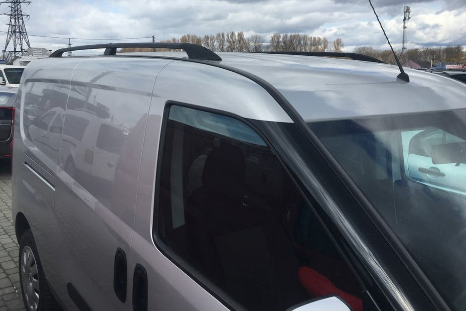 Black Roof Rails for Fiat Doblo II 2010-2022 - image 1