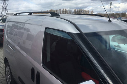 Black roof rails for Fiat Doblo II 2010-2022 - image 1
