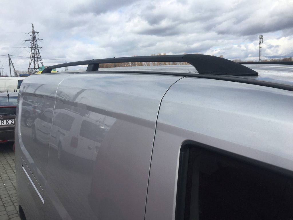 Black Roof Rails for Fiat Doblo II 2010-2022 - image 3