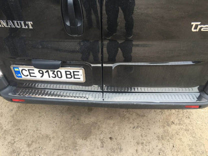 Rear spoiler (Omsa, stainless steel.) for Nissan Primastar 2002-2014 - Reelken Auto