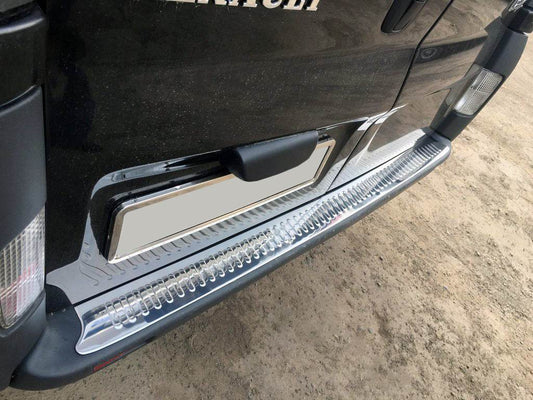 Rear spoiler (Omsa, stainless steel.) for Nissan Primastar 2002-2014 - Reelken Auto