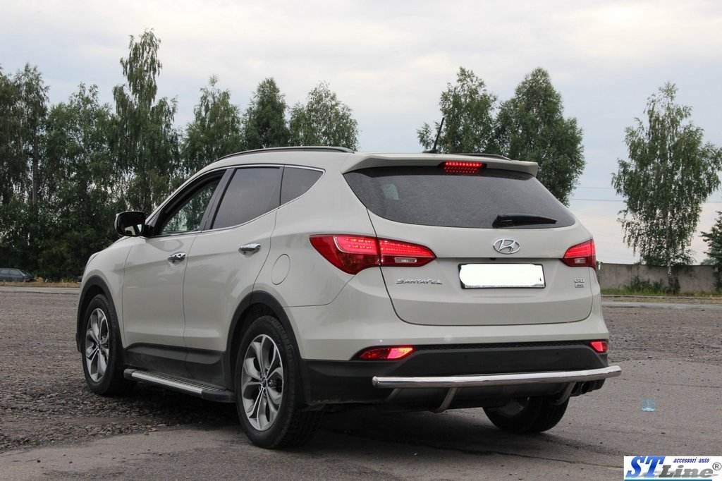 Back arc AK002 (stainless) for Hyundai Santa Fe 3 2012-2018 - Reelken Auto