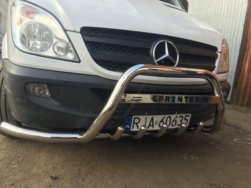 Bull Bar with Side Tubes WT003-Plus (Stainless Steel) for Mercedes Sprinter W906 2006-2018 - image 4