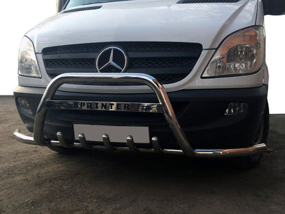Bull Bar WT003-Plus (Stainless Steel) for Mercedes Sprinter W906 2006-2018 - image 1