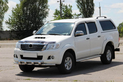 Front protection ST015 (stainless) for Toyota Hilux 2006-2015 - Reelken Auto