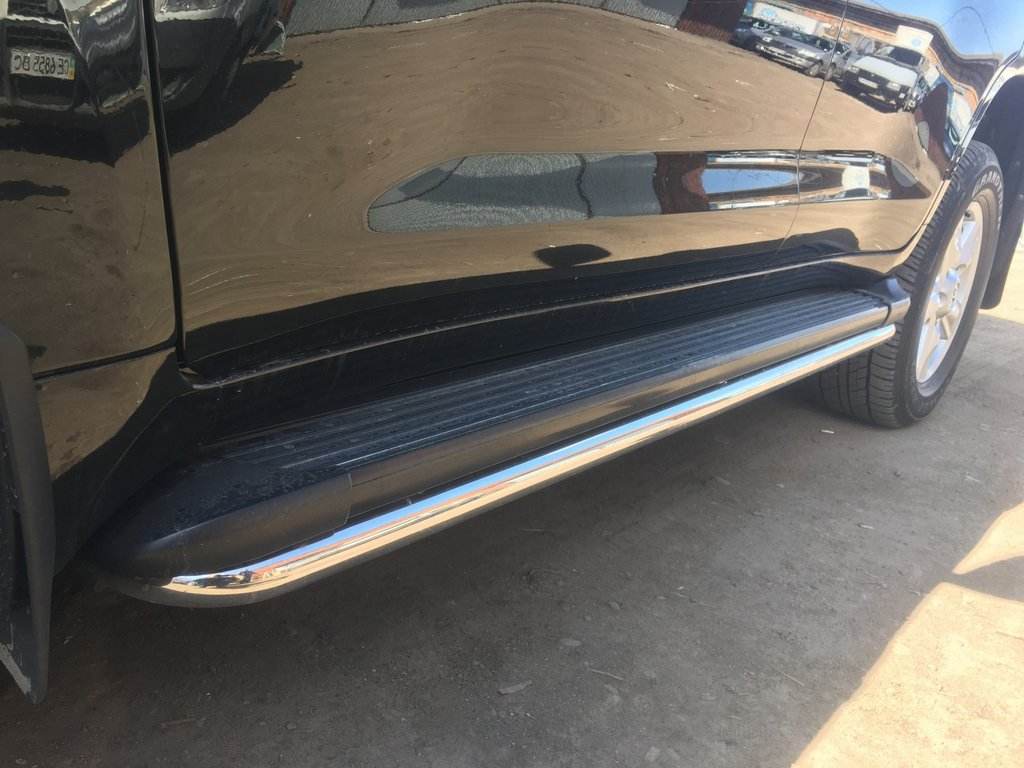 Protection BB004 side sill (2 PCs, stainless.) for Toyota Land Cruiser 200 - Reelken Auto