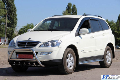 The WT003 bumper guard (stainless) for SsangYong Kyron 2005-2014 - Reelken Auto